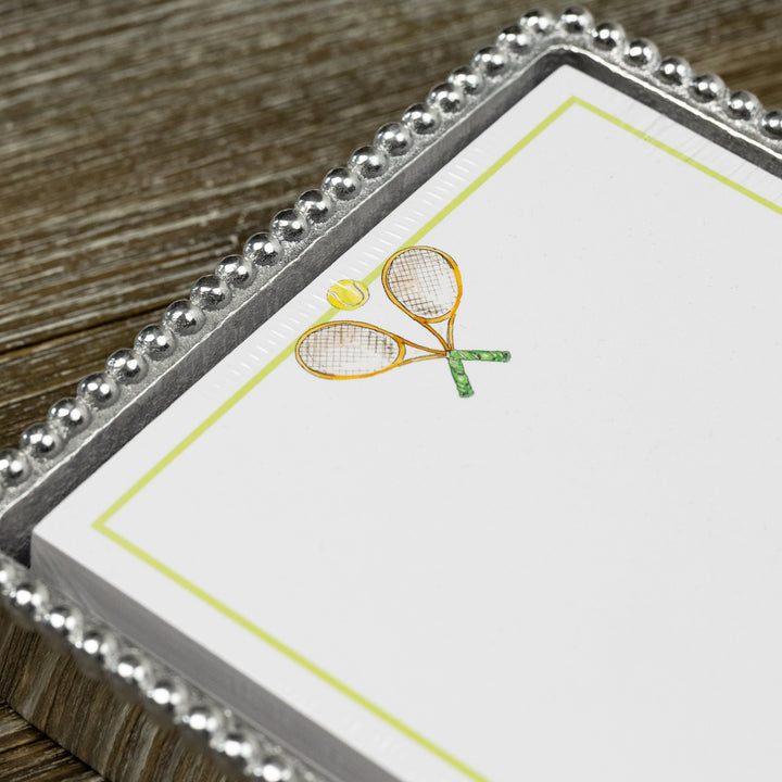 Tennis Beaded Note Pad