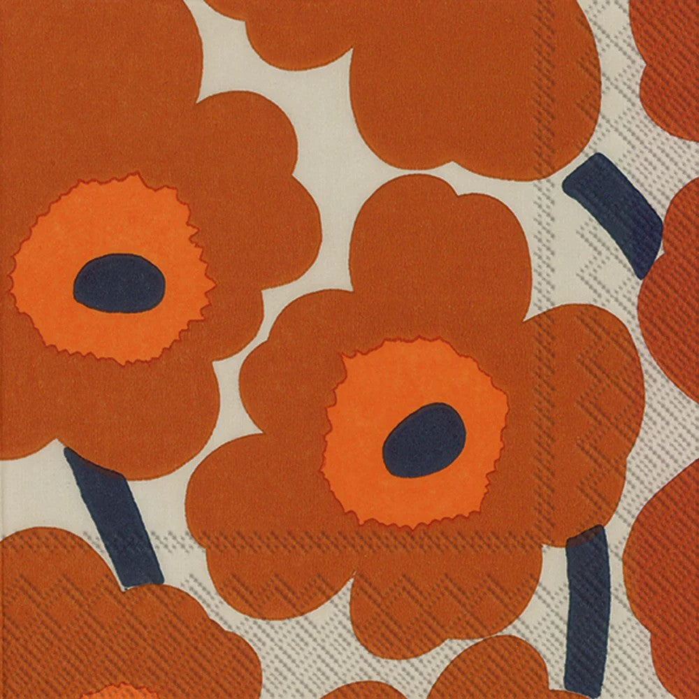 Terracotta Unikko Luncheon Napkin