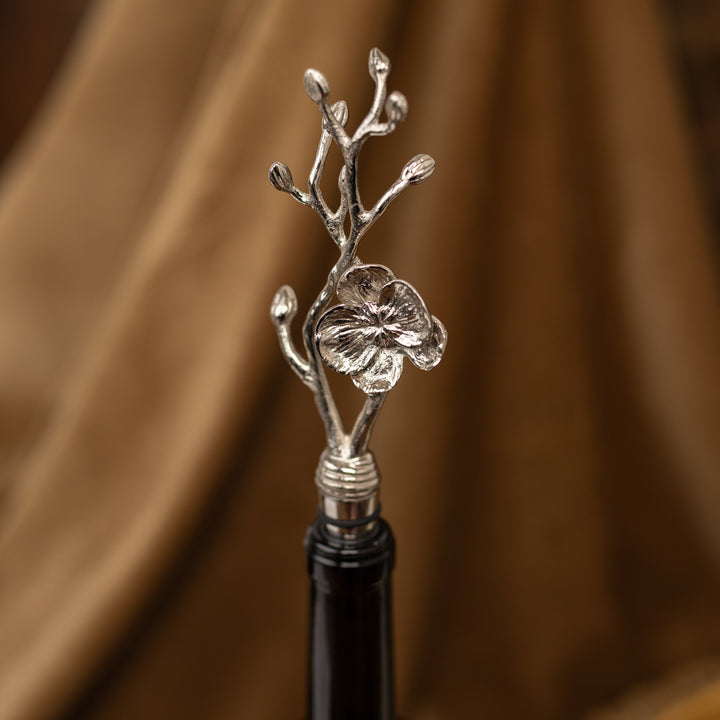 White Orchid Wine Stopper