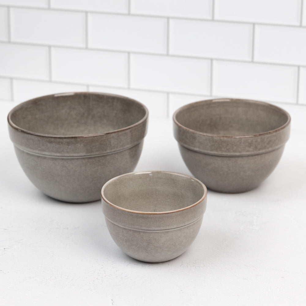 Whiteware Ceramic Kitchen Bowl, Set of 3