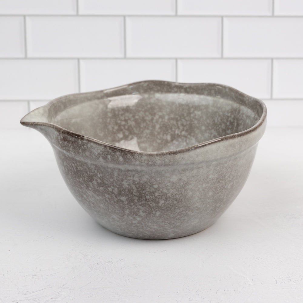 Whiteware Ceramic Dough Bowl