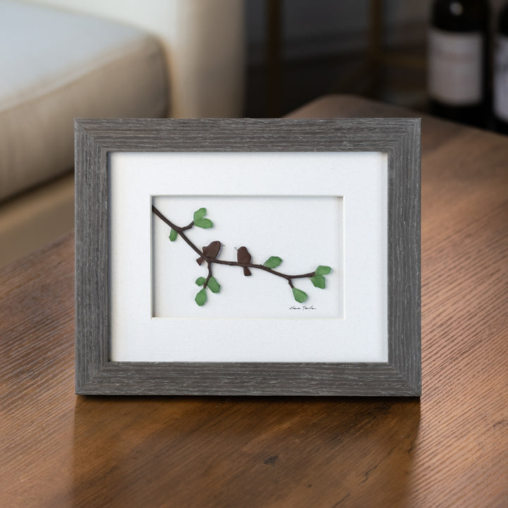 Winged Messenger Pebble Art