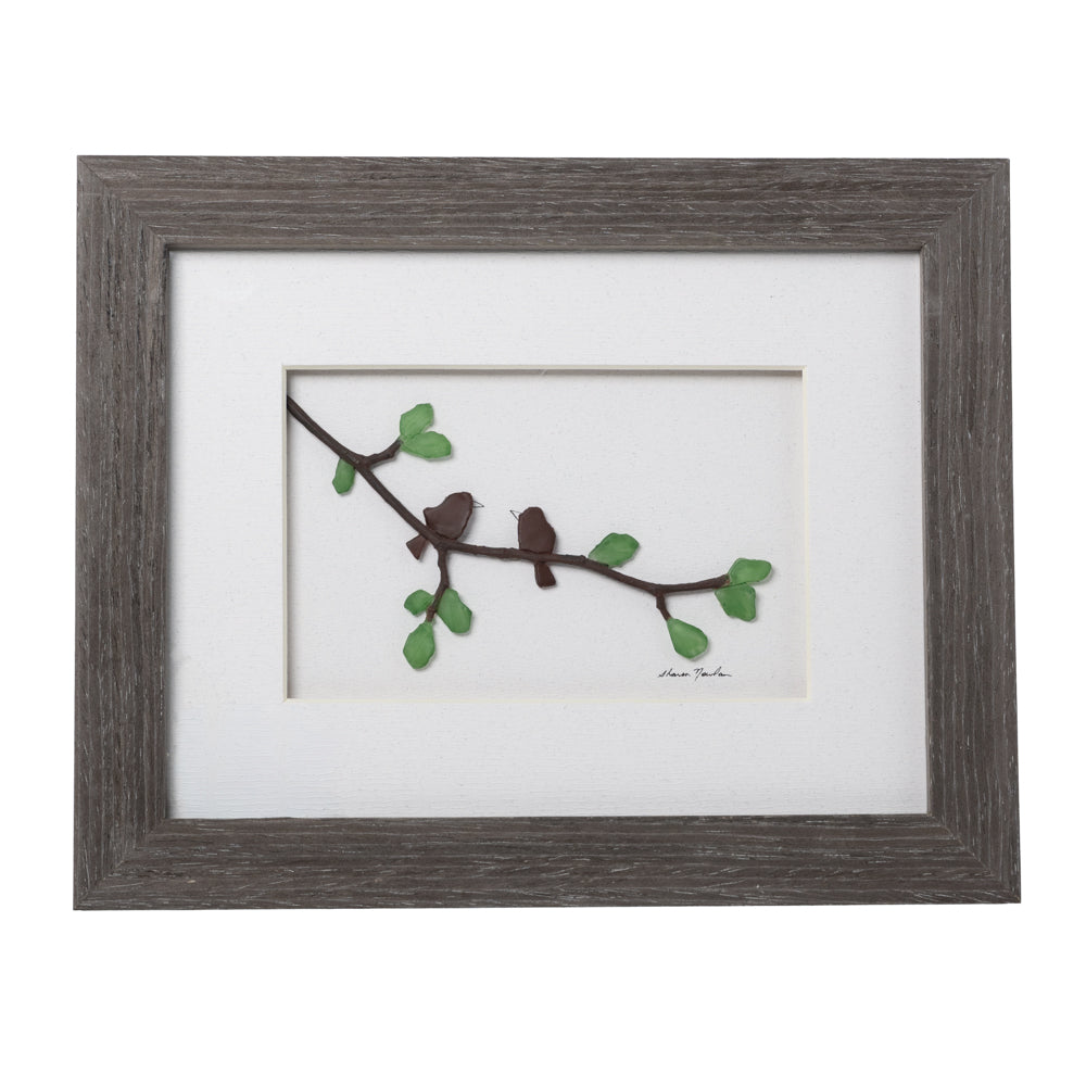 Winged Messenger Pebble Art