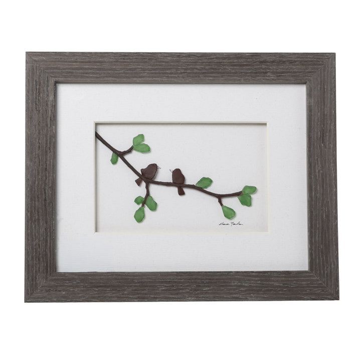 Winged Messenger Pebble Art