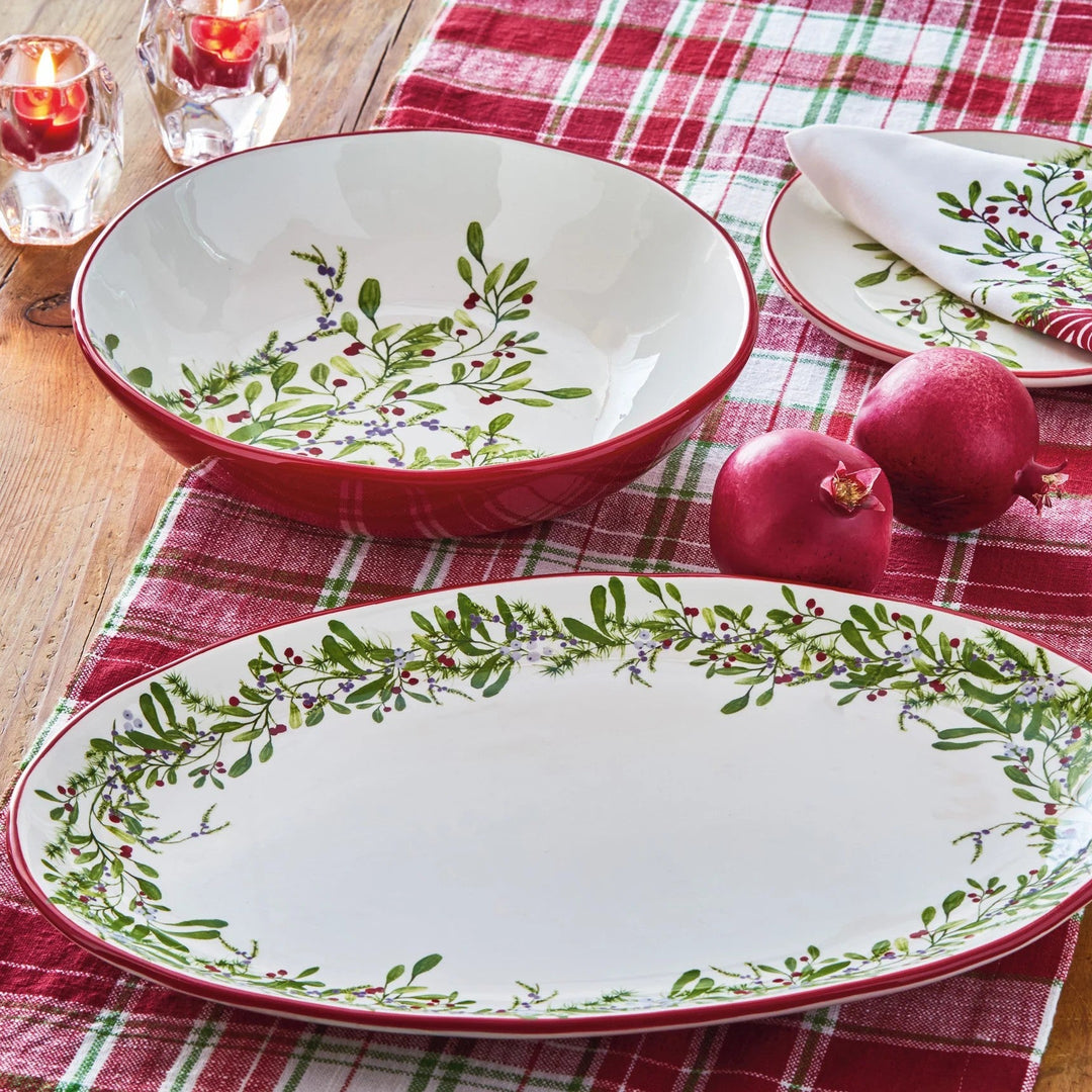 Winter Berries Serving Bowl