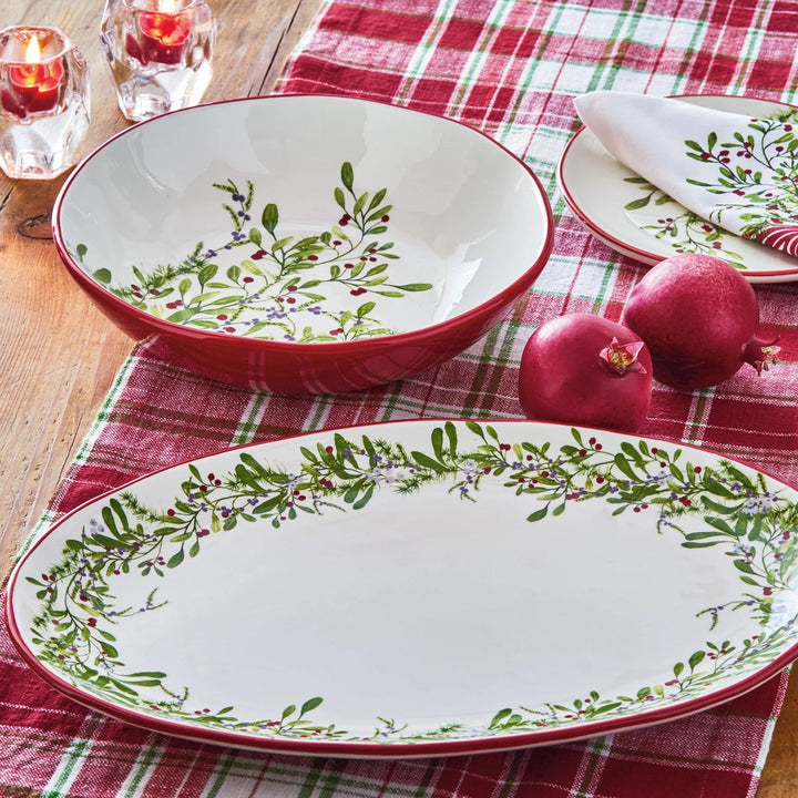 Winter Berries Serving Bowl
