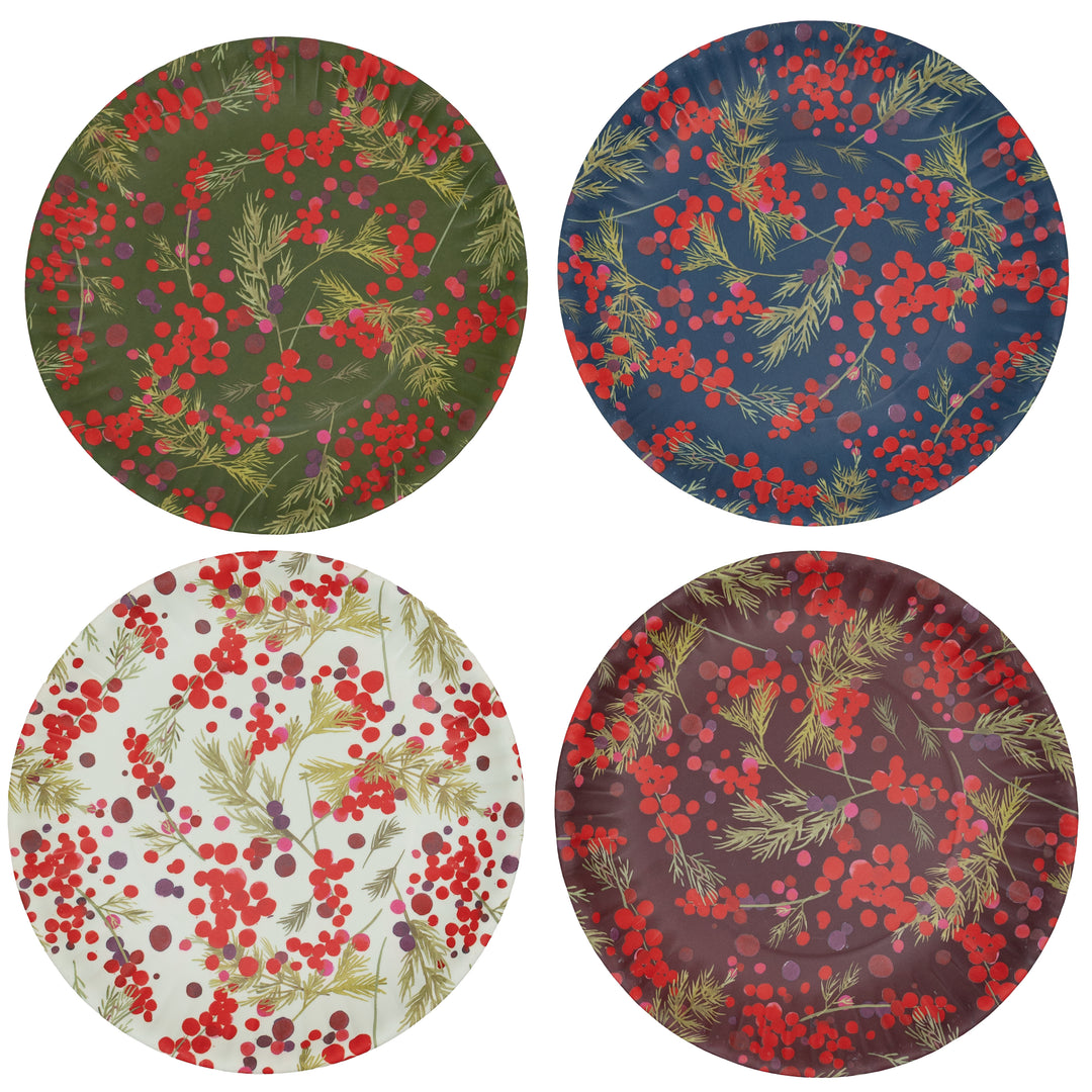 Winter Berry Melamine Plate