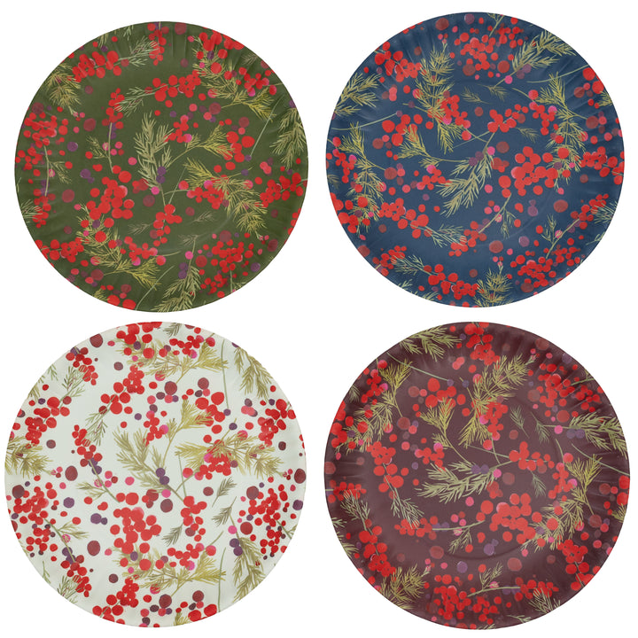 Winter Berry Melamine Plate