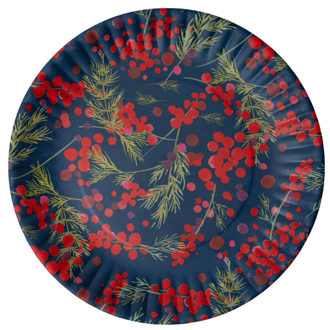 Winter Berry Melamine Plate