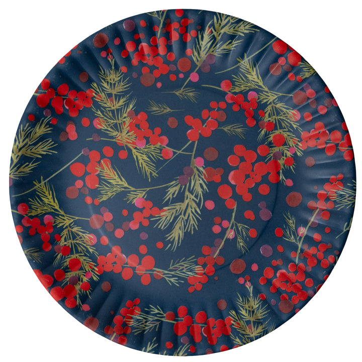 Winter Berry Melamine Plate