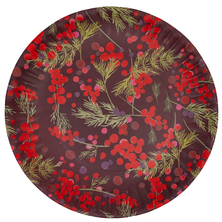 Winter Berry Melamine Plate