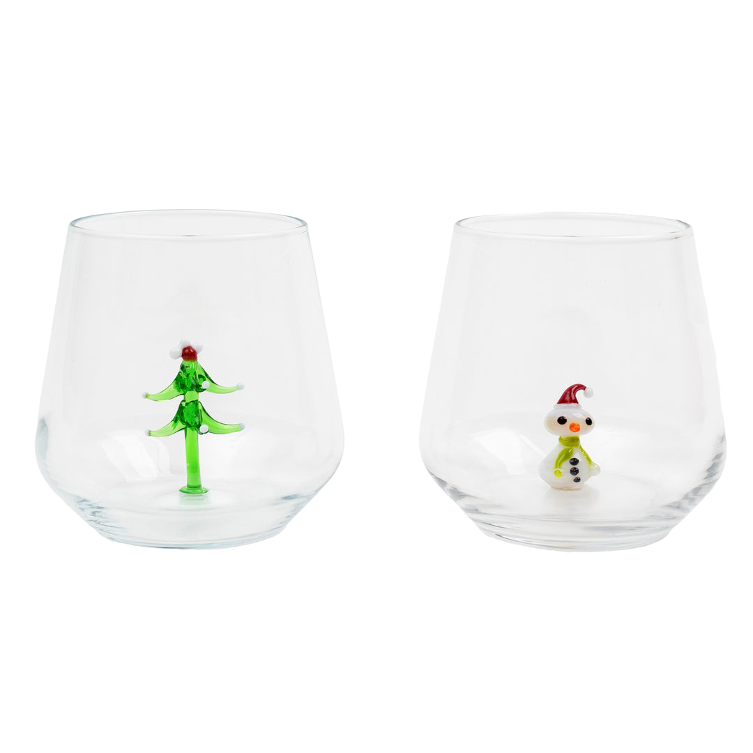 Winter Drinking Glass