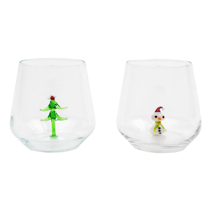 Winter Drinking Glass