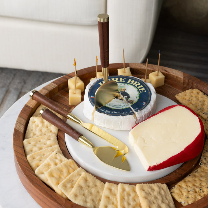 Wood Handled Cheese Knife Set