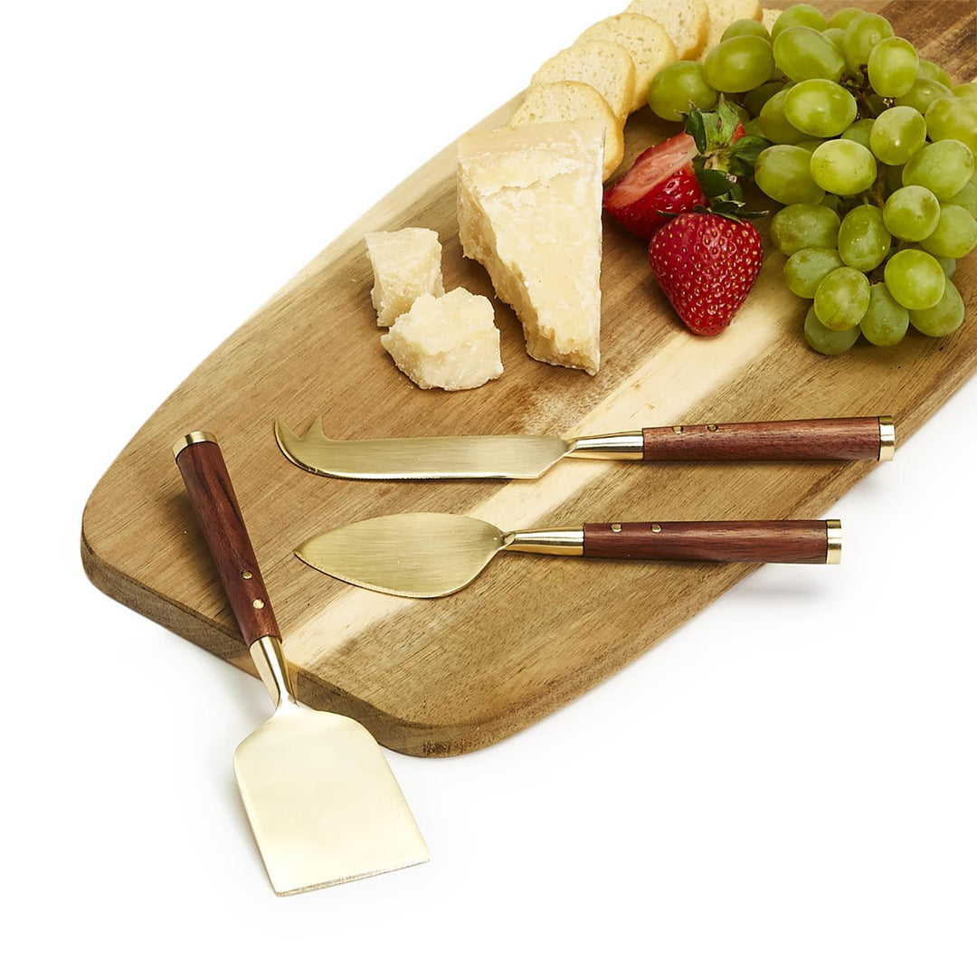 Wood Handled Cheese Knife Set