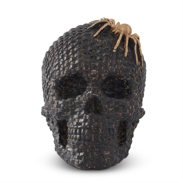 Woven Resin Skull &amp; Spider