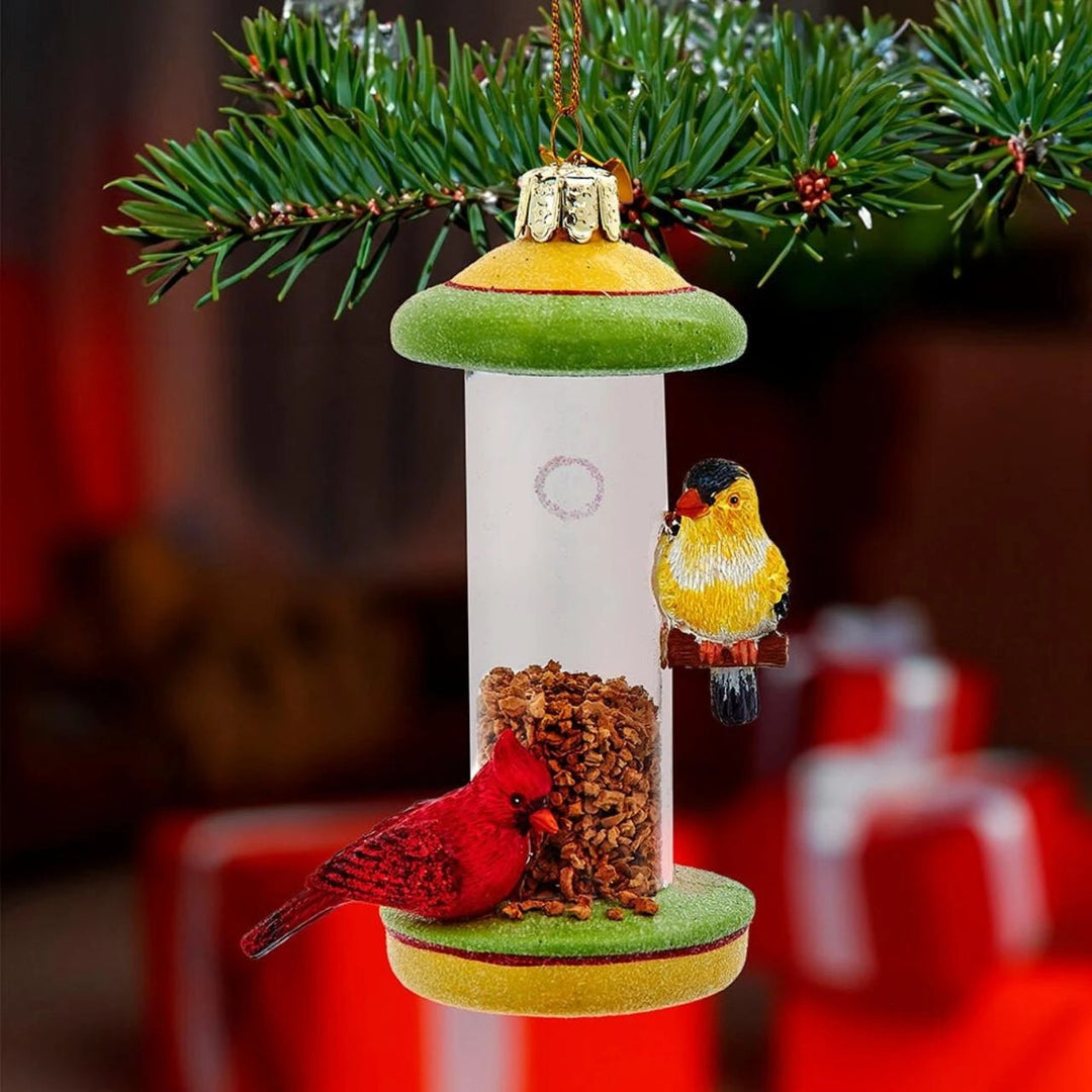 Yellow Birdfeeder Ornament