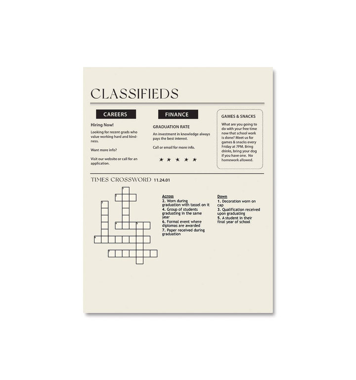 Graduation Times Card