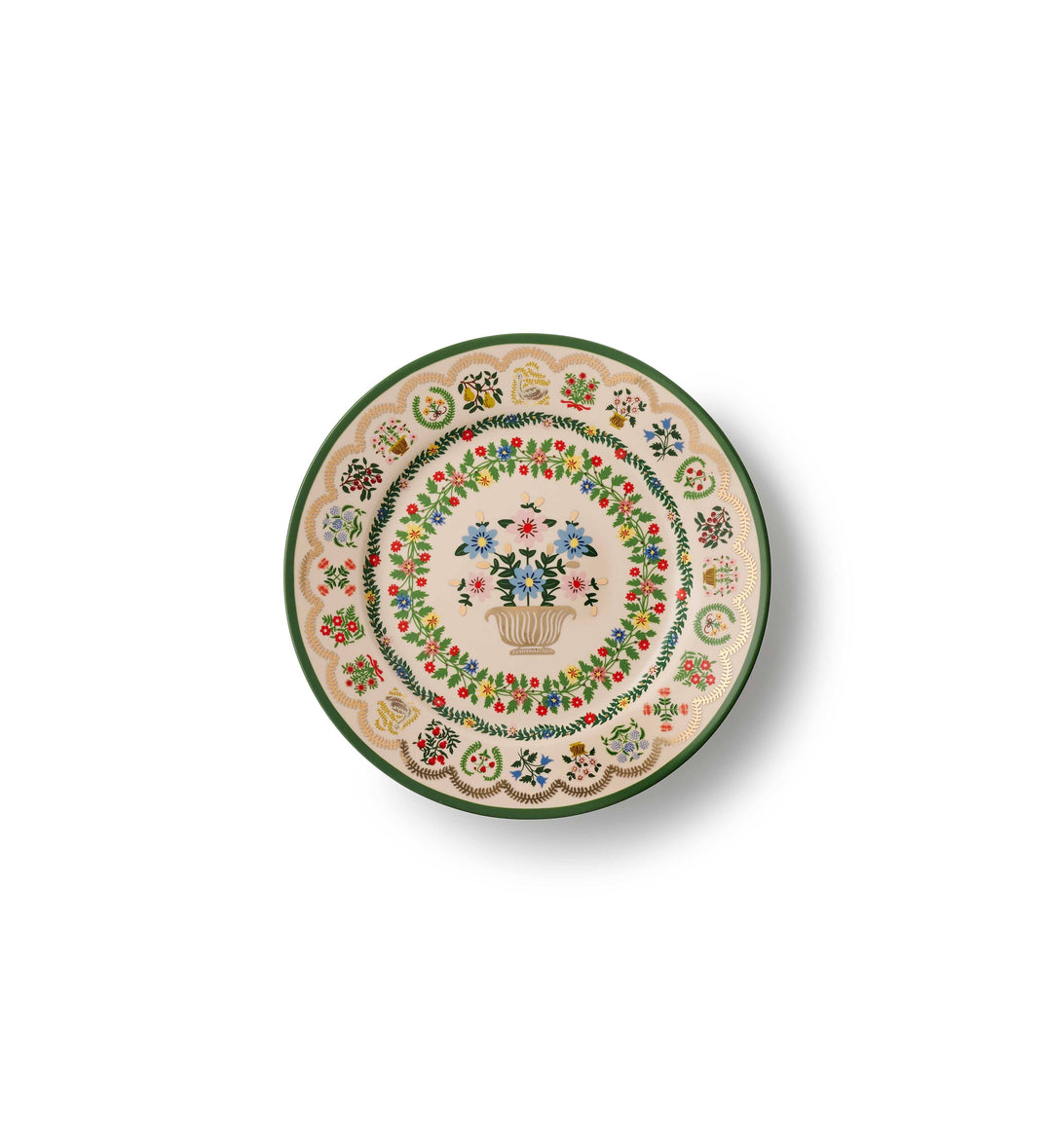 Rosette Porcelain Dessert Plate, Set of 4