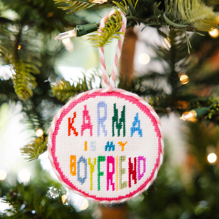 Karma Needlepoint Ornament