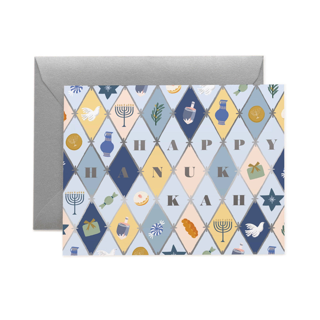 Hanukkah Argyle Card