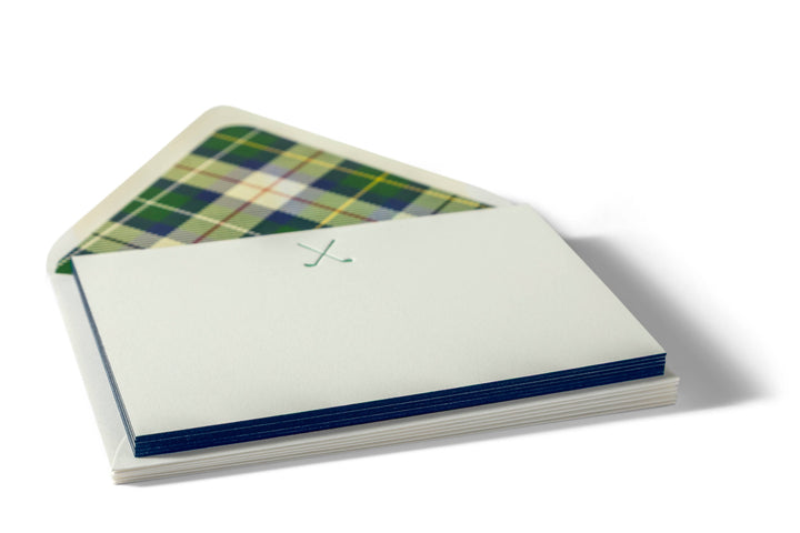 Golf Clubs Flat Notecard Set