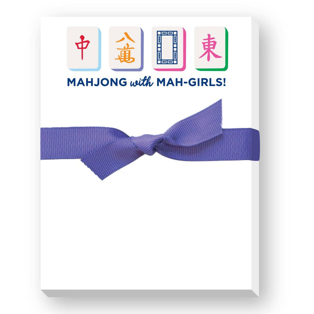 Mahjong with Mah-Girls Notepad