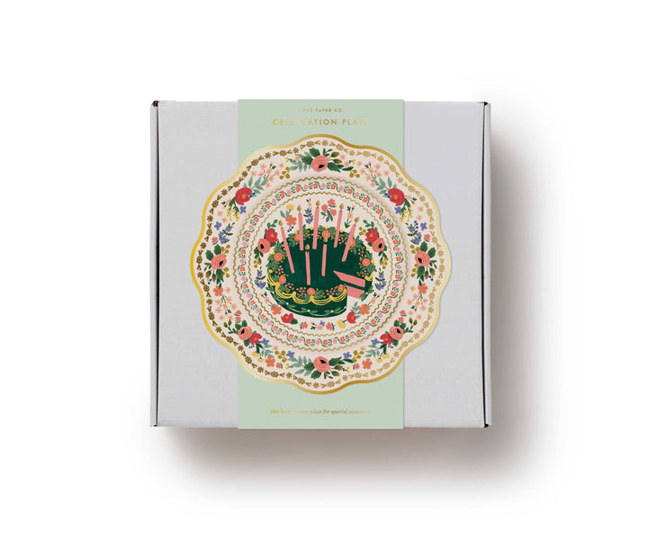 Floral Cake Celebration Plate