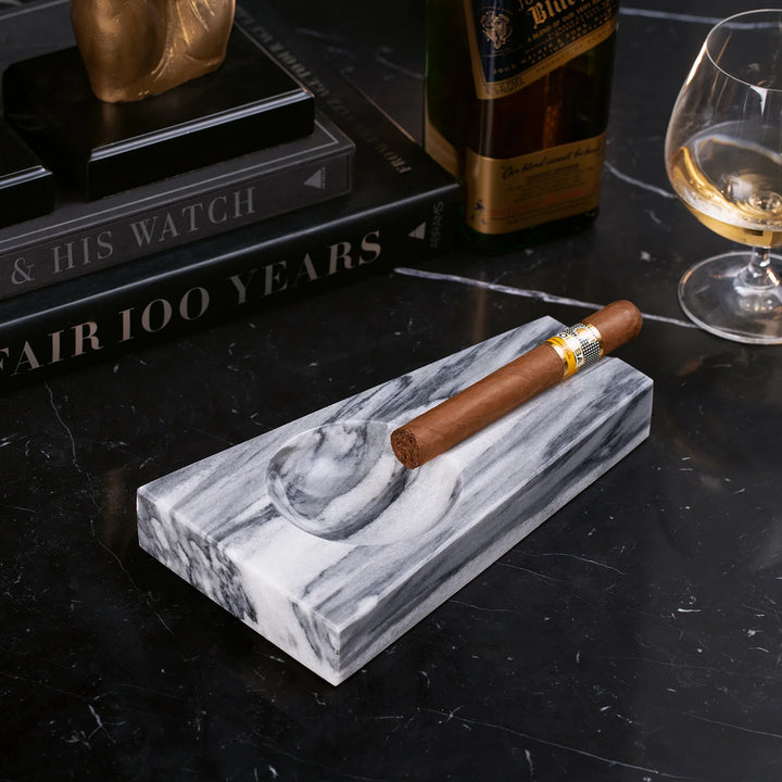 Gray Marble Cigar Ashtray