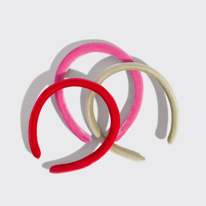 Velvet Headband, Set of 3