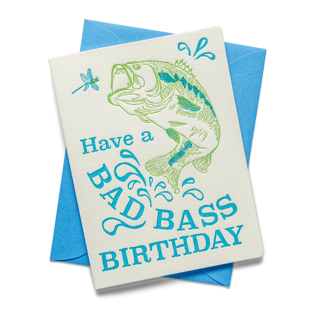 Bad Bass Birthday Card