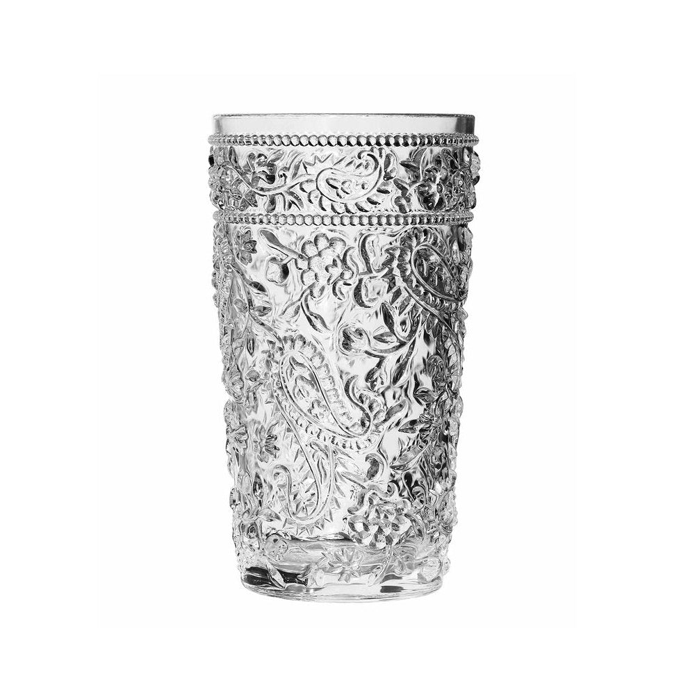 Paisley Clear Acrylic Hi-Ball Glass