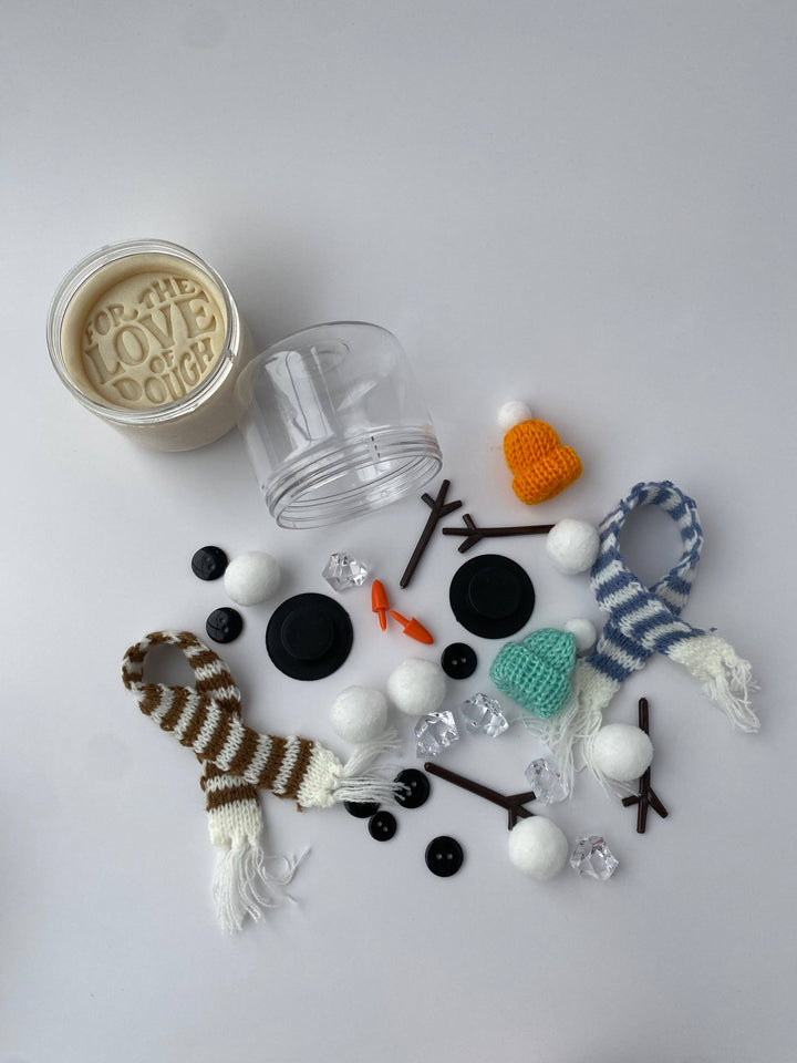 Build-A-Snowman Sensory Dough Double Jar