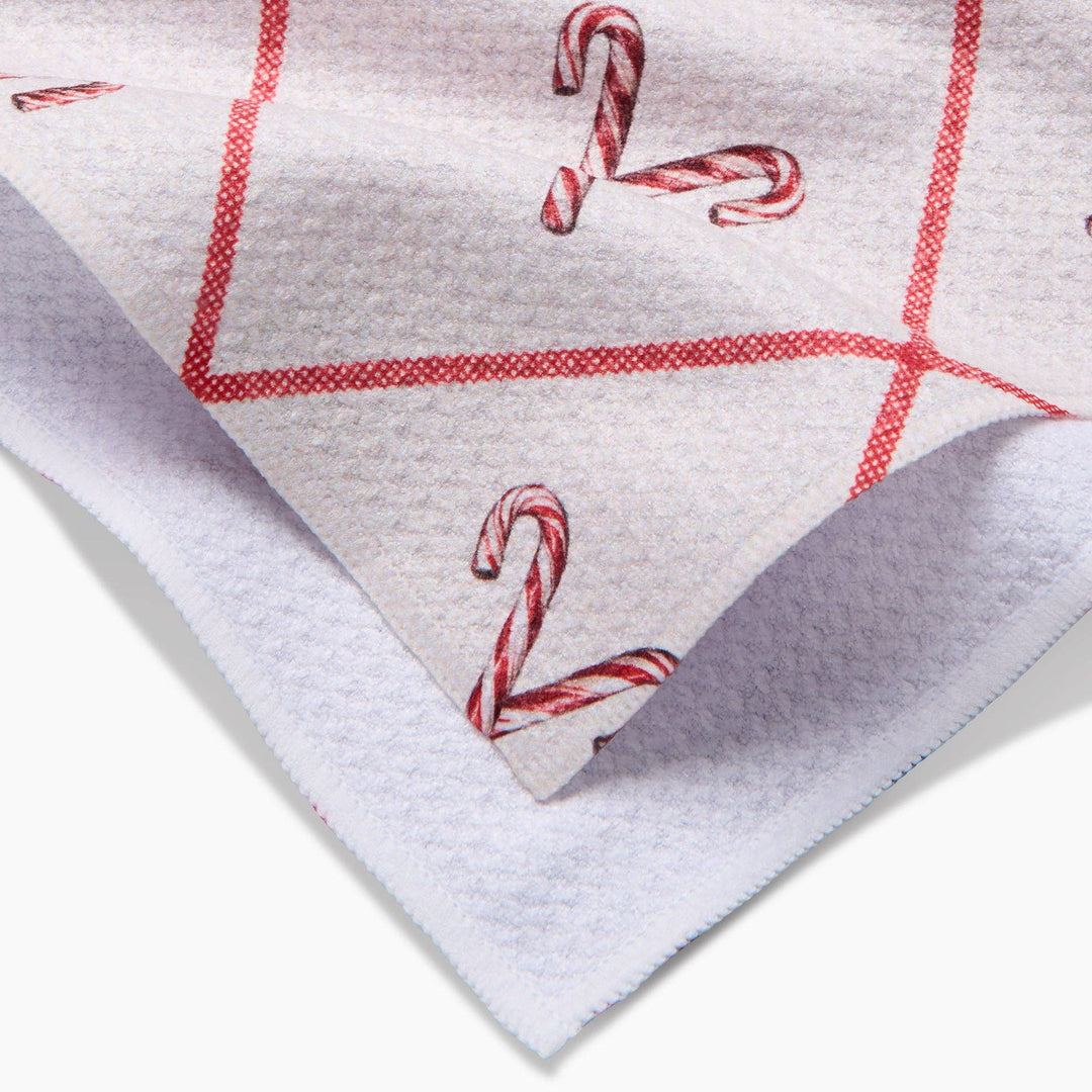 Candy Canes Tea Towel