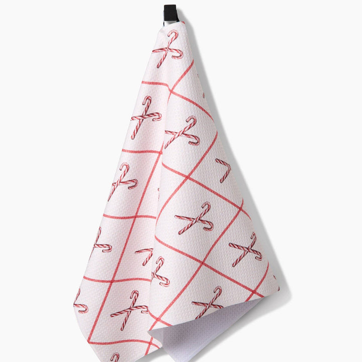 Candy Canes Tea Towel