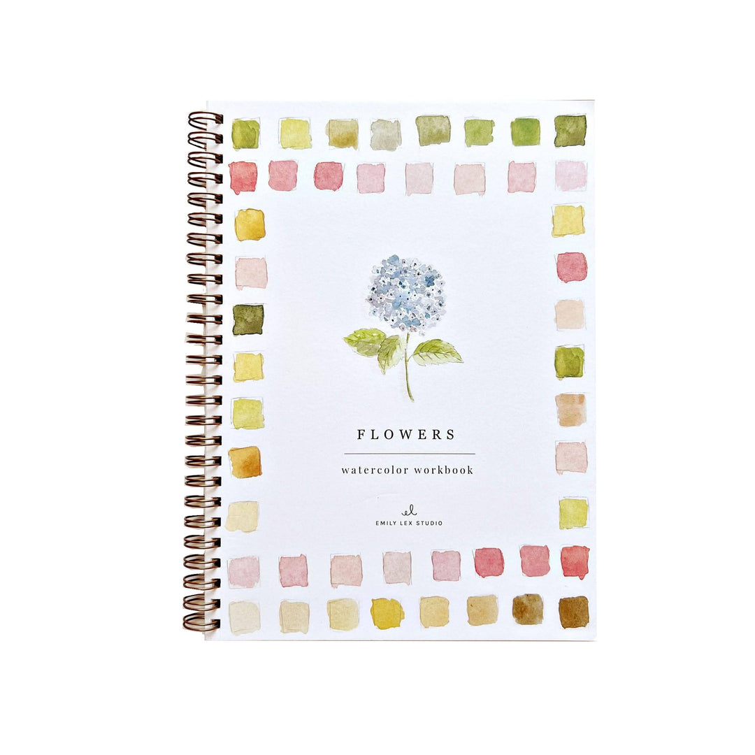 Flowers Watercolor Workbook