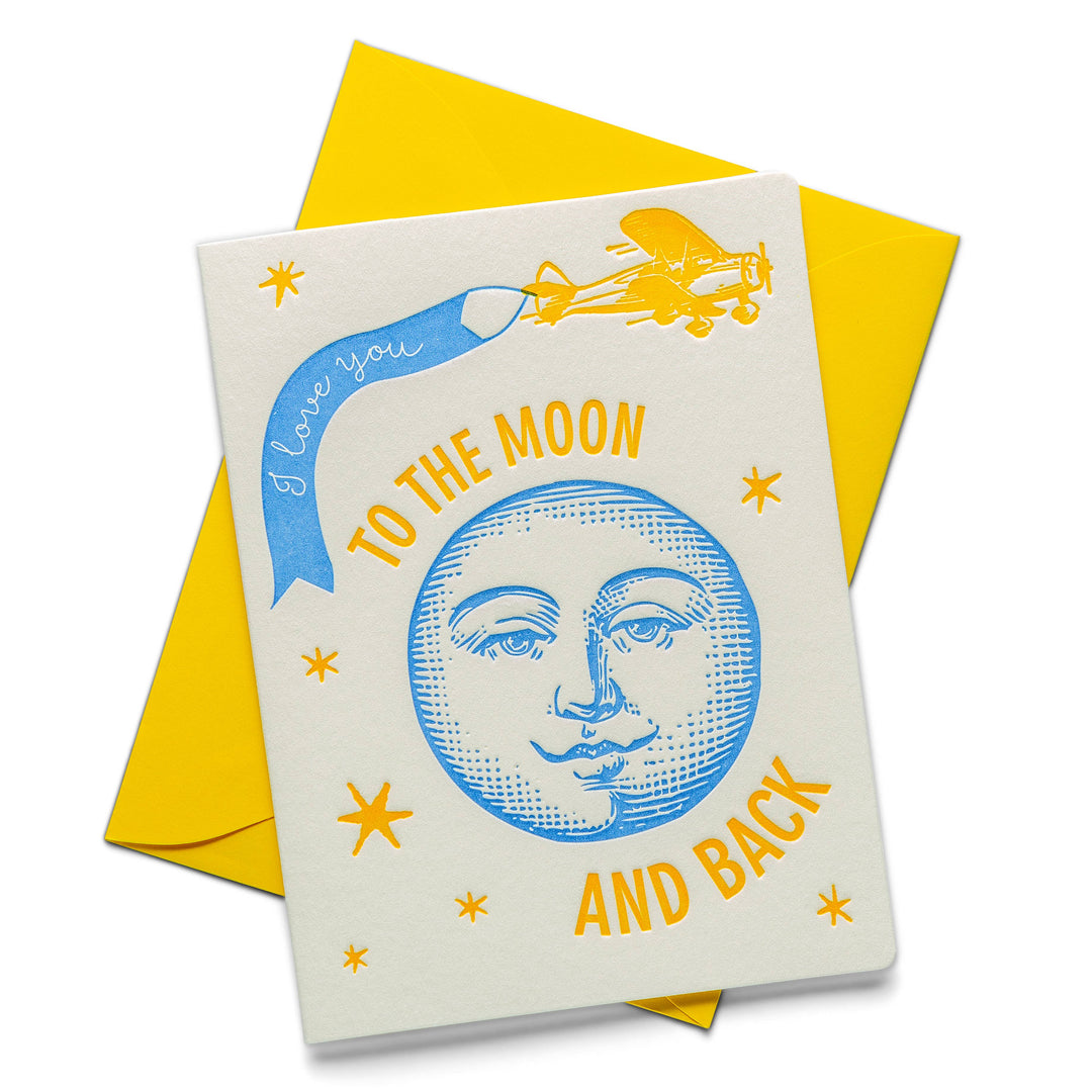 Moon & Back Wedding Card