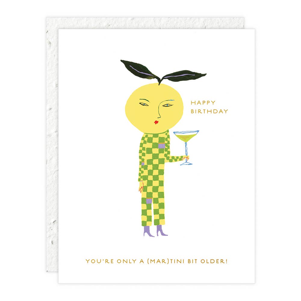 Martini Bit Birthday Card
