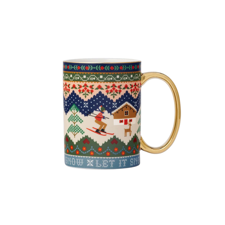 Ski Chalet Porcelain Mug
