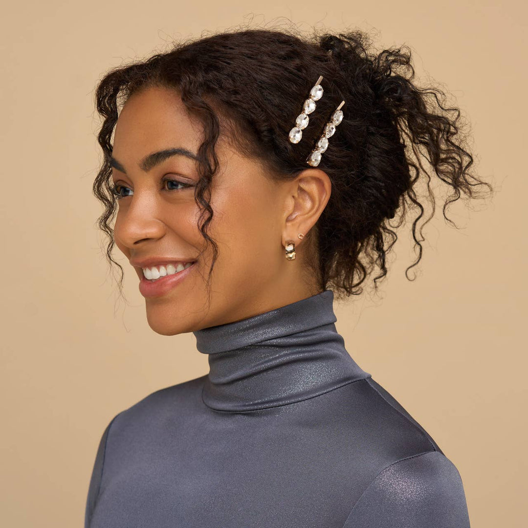 Gemstone Bobby Pins, Set of 2