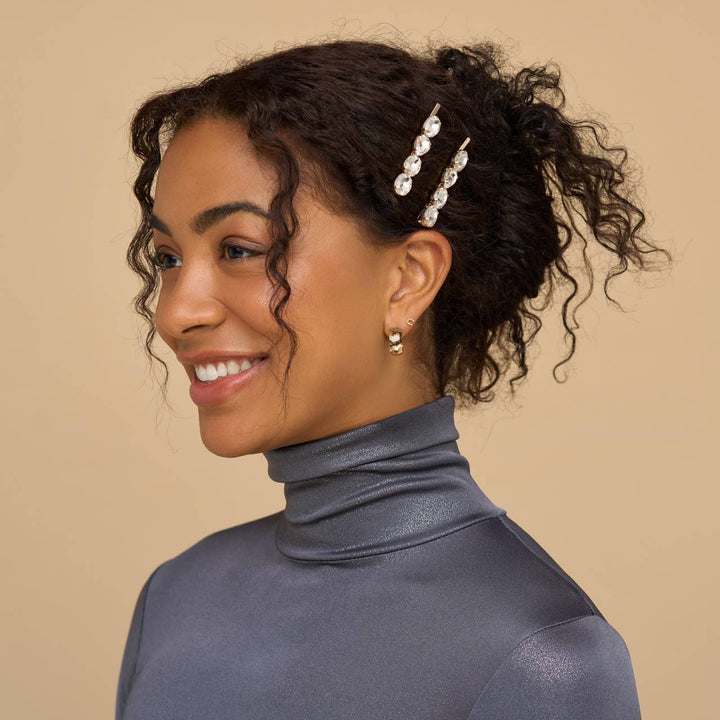 Gemstone Bobby Pins, Set of 2