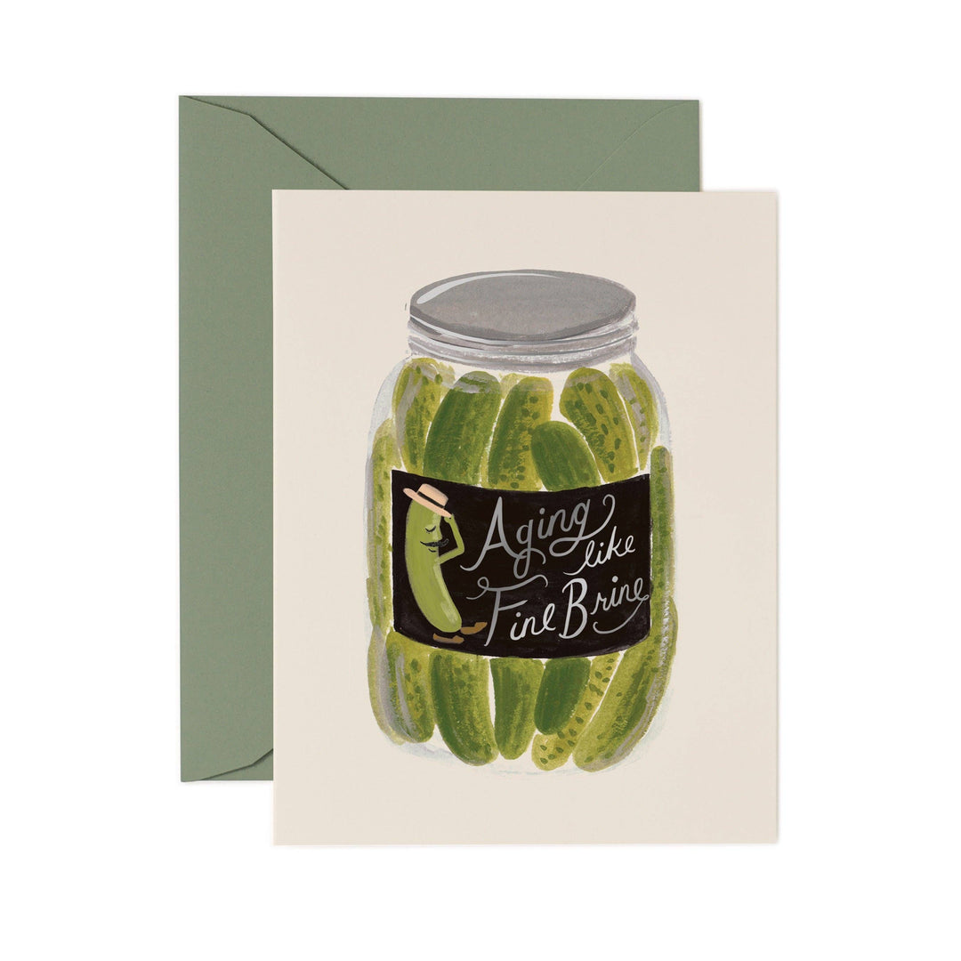 Aging Like Fine Brine Birthday Card