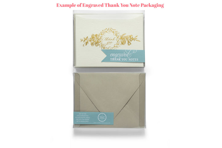 Engraved Star Thank You Notes