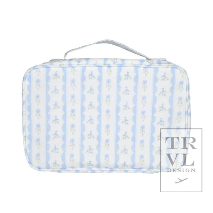 Blue Floral Toiletry Bag