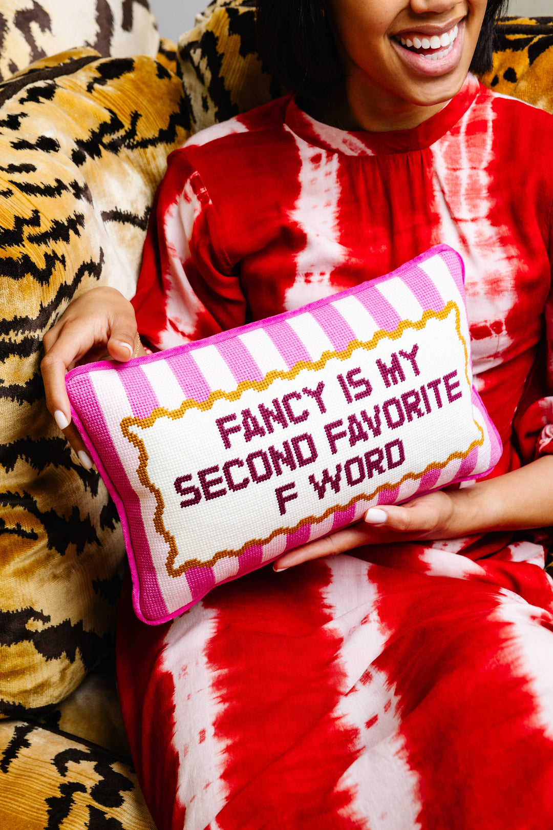Fancy Needlepoint Pillow