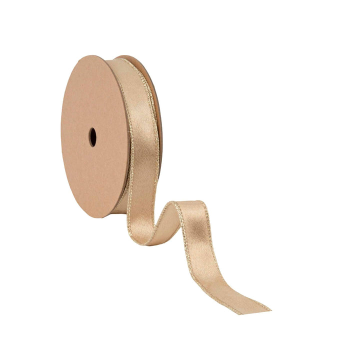 Gold Shimmer Satin Ribbon 10 Yd