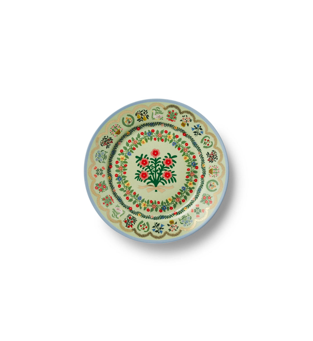 Rosette Porcelain Dessert Plate, Set of 4