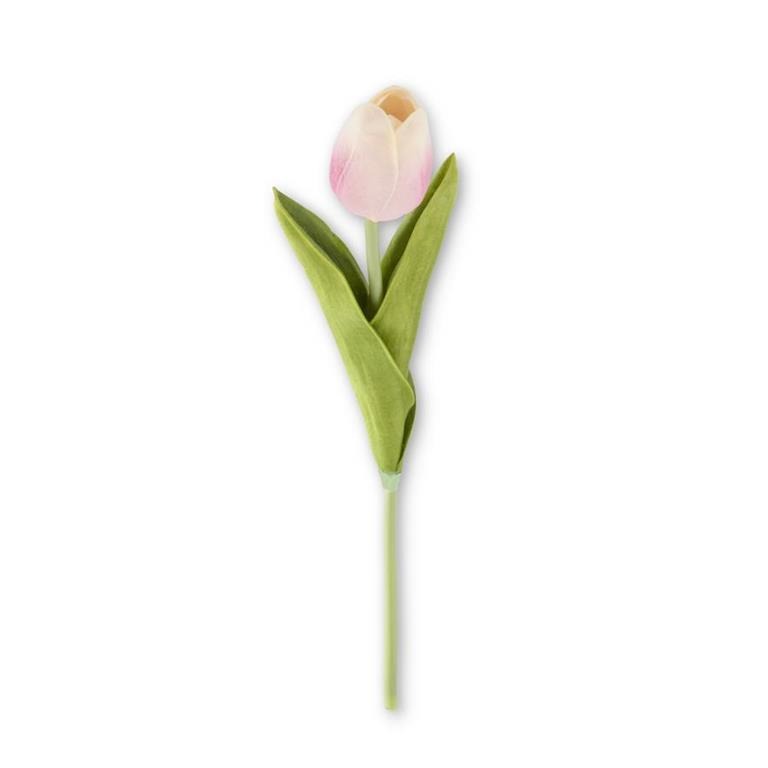 10.5" Pink Real Touch Tulip Stem