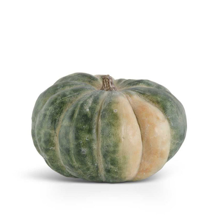 10" Green & Cream Lumpy Pumpkin
