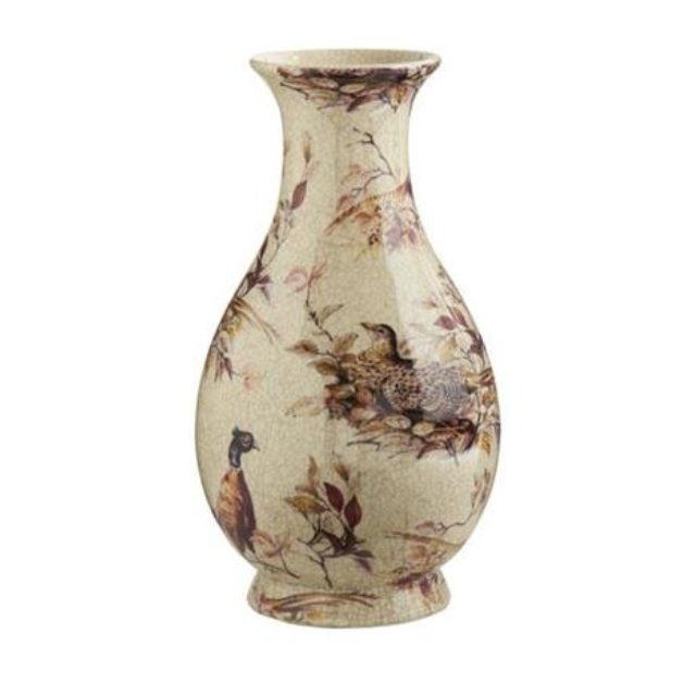 15.75"  Pheasant Vase